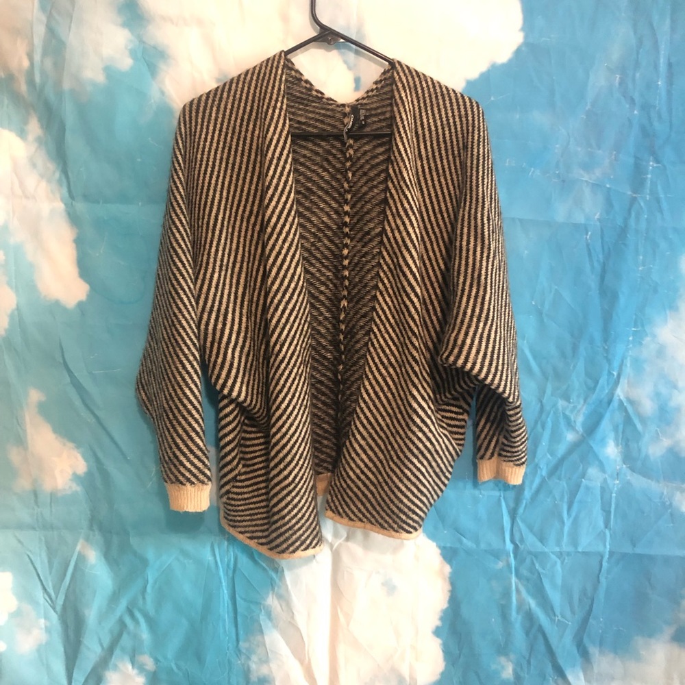 Vertical striped sweater